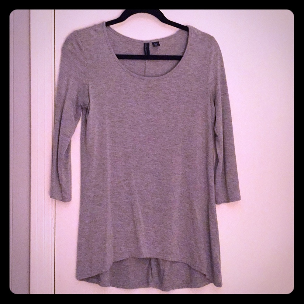 Cynthia Rowley 3/4 sleeve grey tunic small